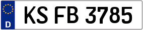 Trailer License Plate